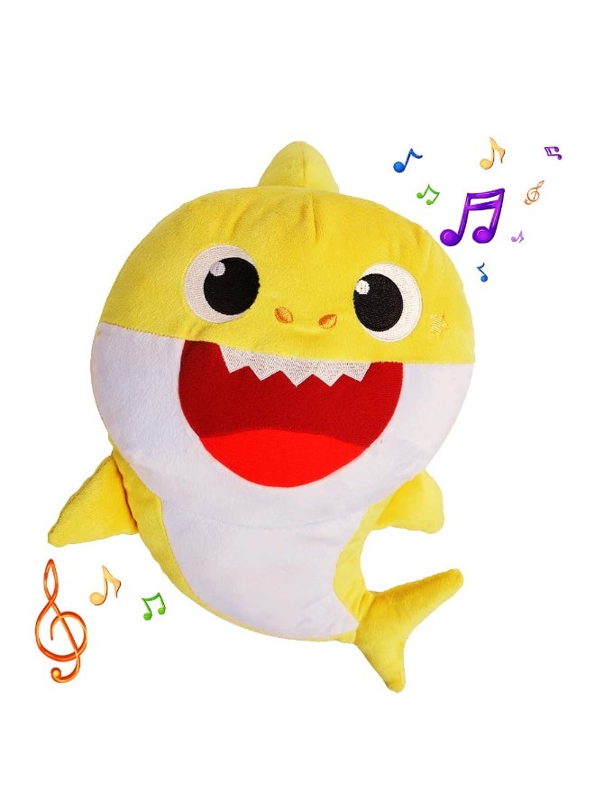 Baby Shark Plush Sing and Light up Plush Toy 6.9x8.3x11inch - Image 1
