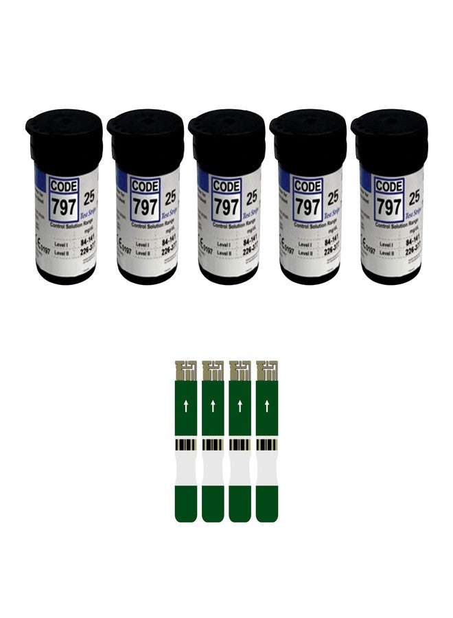 NISCOMED Surescreen Glucometer Blood Sugar Test Strips 125 Strips Only Compatible with Surescreen Monitor Green - Image 1