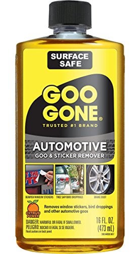 Goo Gone Automotive  Cleans Auto Interiors Auto Bodies and Rims Removes Bugs  Stickers  16 Fl Oz