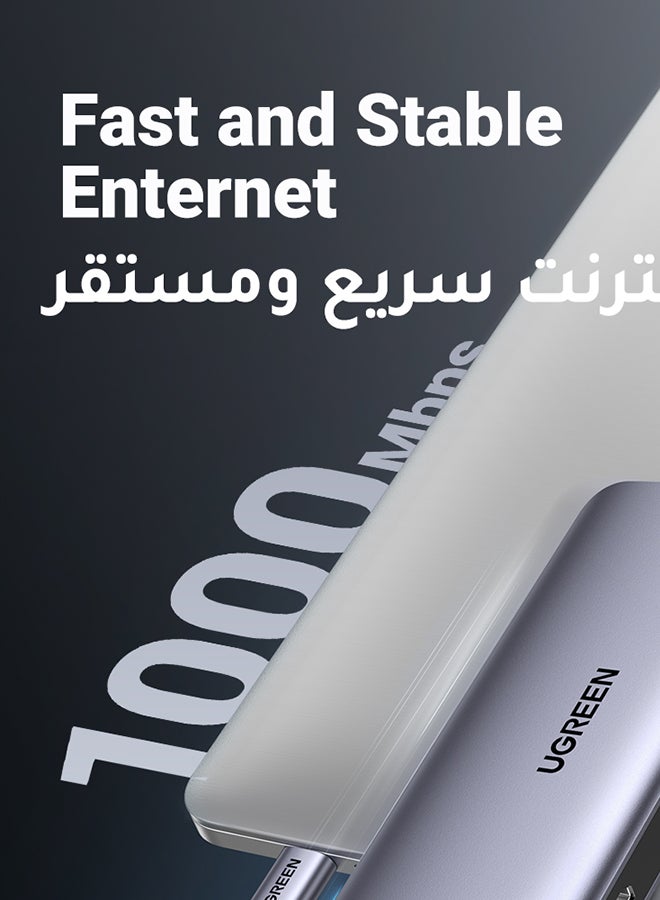 Ugreen USB C Hub 10 in 1 Type C Hub with Ethernet 4K USB C to HDMI VGA PD Power Delivery 3 USB 3.0 Ports USB C to 3.5mm SD/TF Cards Reader for MacBook Pro/Air iPad Pro - Image 5