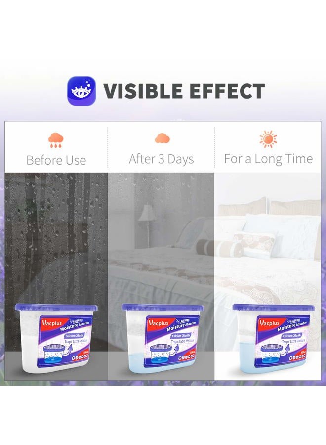 Vacplus Moisture Absorbers 6 Pack, Portable Humidity Absorber Boxes for Your Bathroom, Closet & Car, Dehumidifier with Lavender Fragrance, 10.5 Oz - Image 5