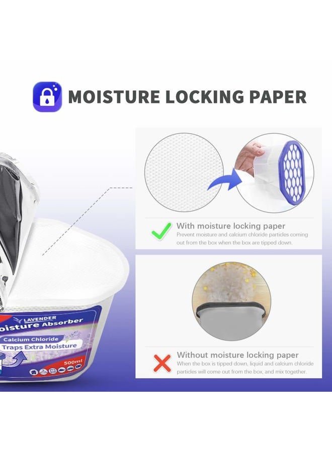 Vacplus Moisture Absorbers 6 Pack, Portable Humidity Absorber Boxes for Your Bathroom, Closet & Car, Dehumidifier with Lavender Fragrance, 10.5 Oz - Image 3