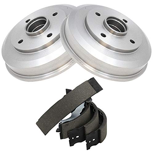 TRQ مجموعة أسطوانة الفرامل الخلفية والأحذية TRQ متوافقة مع فورد فوكاس 00-08 - Image 2