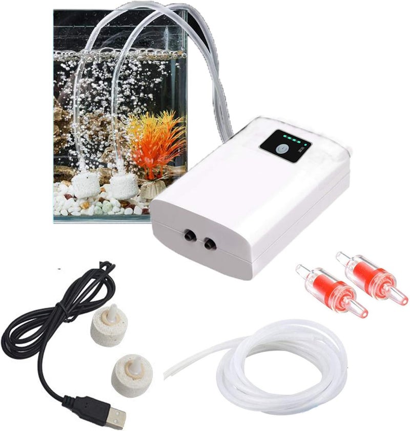 Meridian USB Aquarium Air Pump – Quiet, Portable with Bubble - Image 1