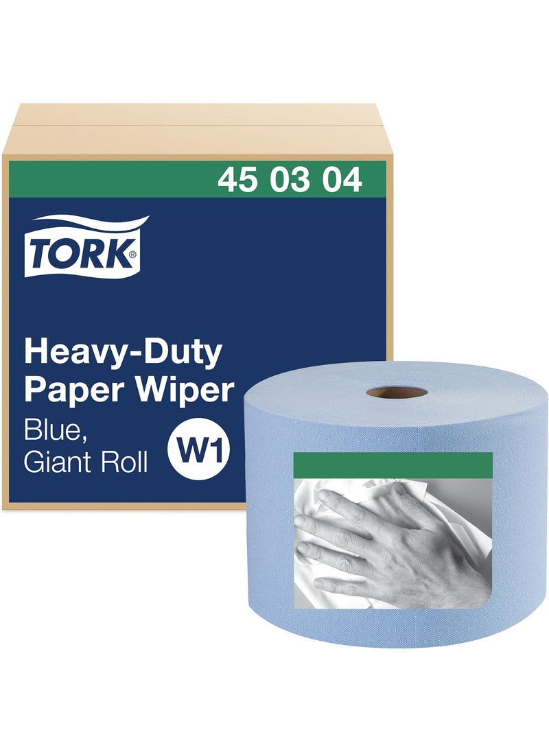 Tork Tork HeavyDuty Industrial Paper Wiper Blue W1 Giant Roll 450304  - Image 1