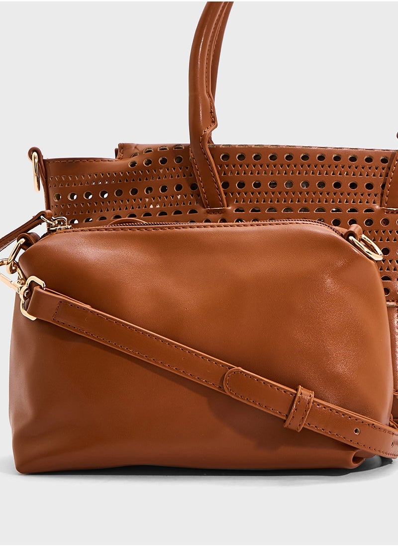 ELLA Lasercut Tote Bag  - Image 5