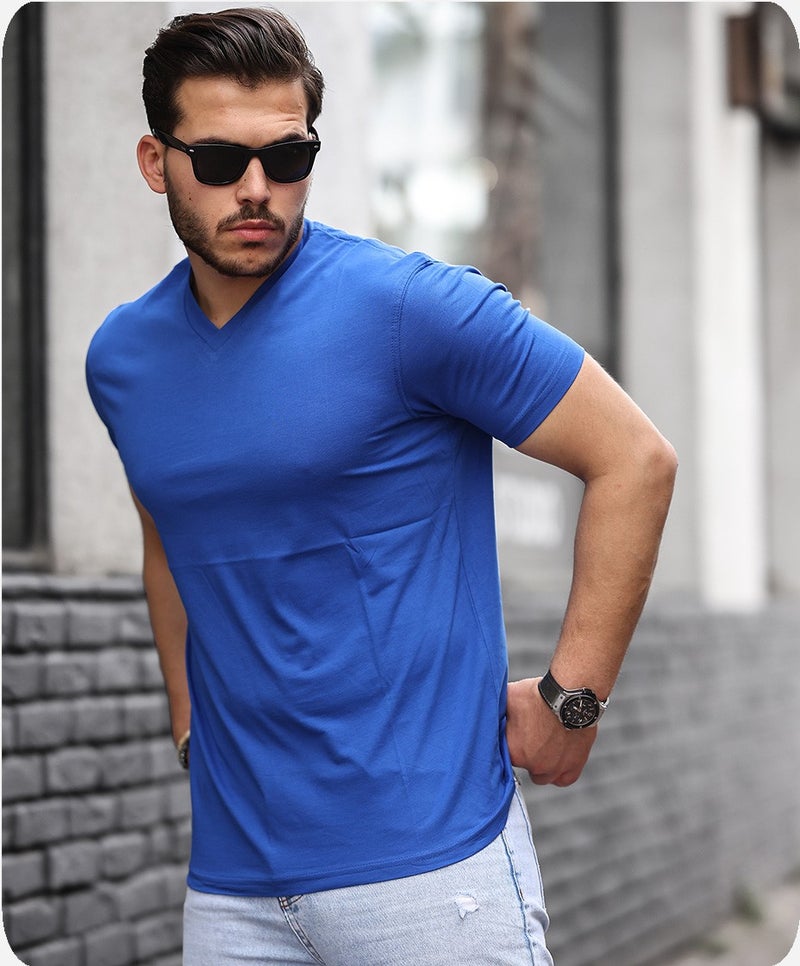 Sportlife Cotton V Neck T-Shirt - Image 1