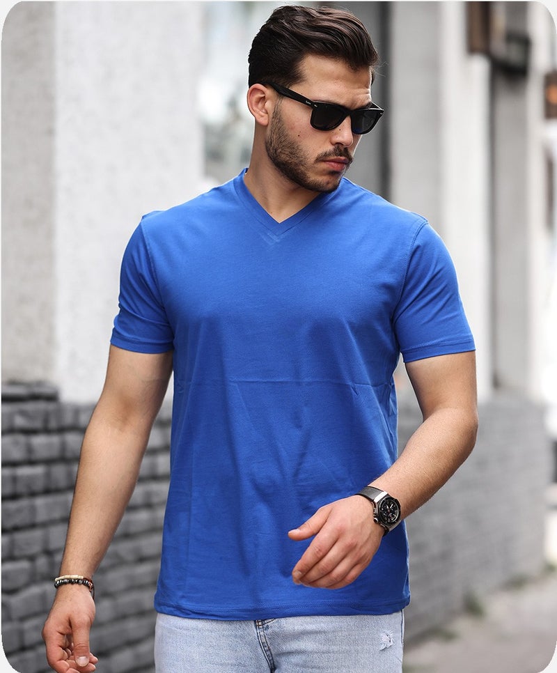 Sportlife Cotton V Neck T-Shirt - Image 2