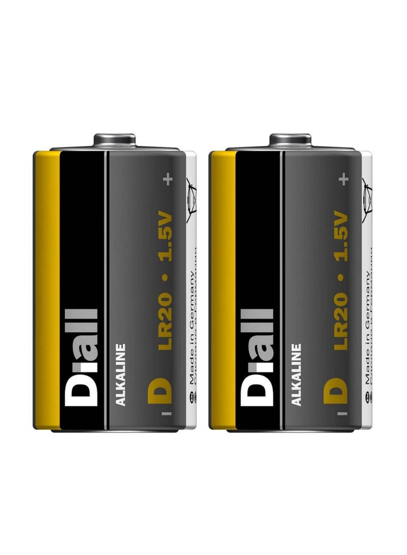 ACE Diall D Alkaline Battery Pack 2Pc