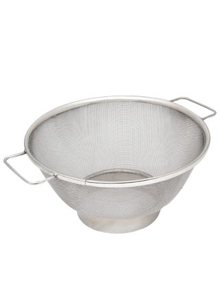 Kuber Industries Small Stainless Steel Colander Strainer Drainer with Handle | Fruits/Vegetable Basket Strainer | Size 10 inch | Standard | Pack Of 1 | Silver - pzsku/ZD8BA5A8F8041A80A8F20Z/45/1743504369/18040eda-23ff-456d-a456-86fbb09372a7