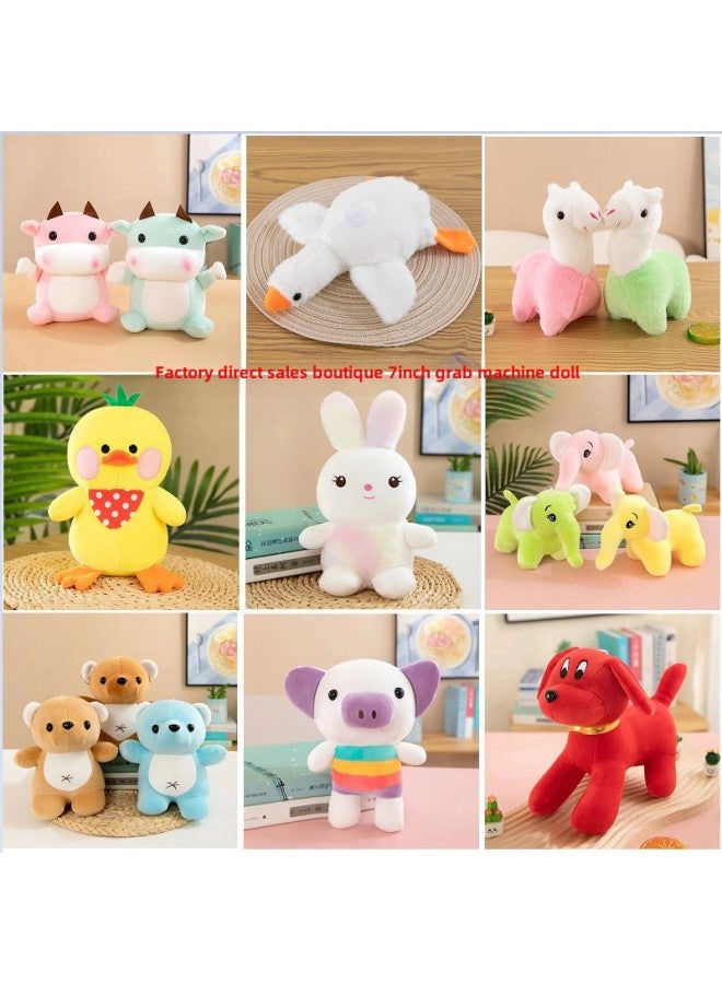 Plush Toy Seven-inch Grasping Machine Doll Doll Wedding Toss Cute Doll Stall Ring Children's Comfort Gift-Specifications:Dudu Duck - Image 2
