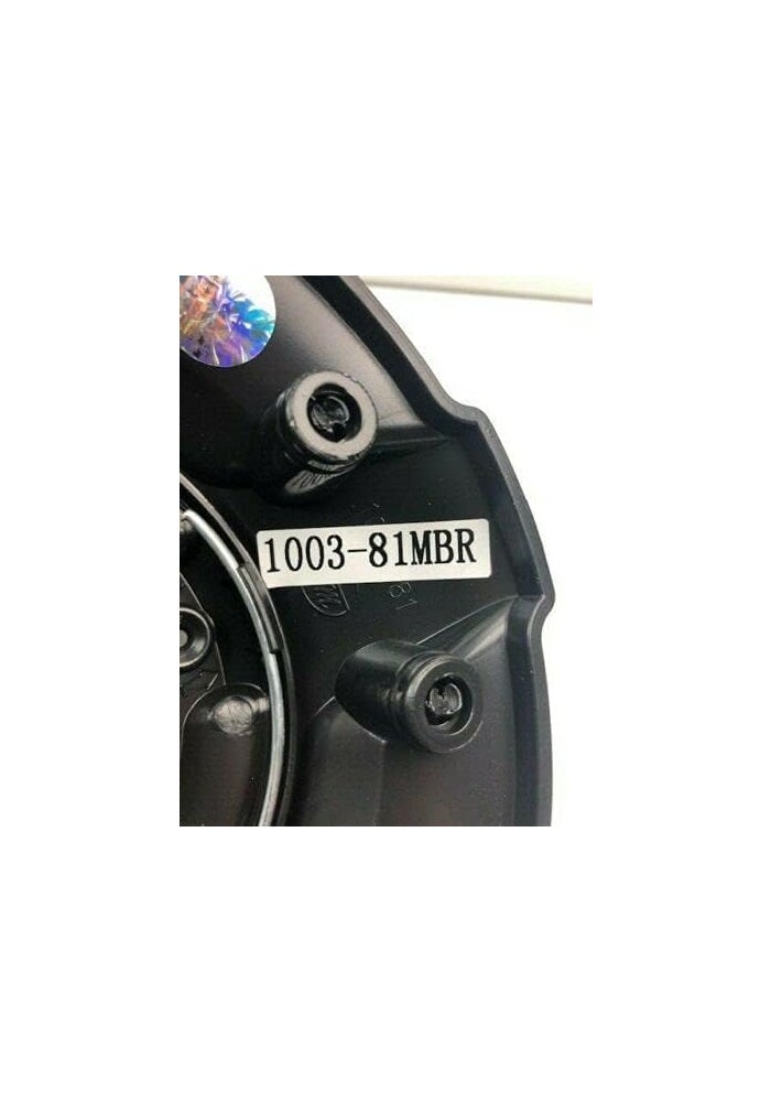 Fuel Offroad Wheels 1003-81MBR Matte Black Center Cap with Black Rivets - Image 3