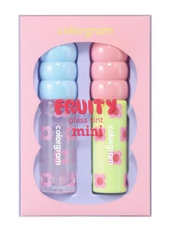 COLORGRAM COLORGRAM FRUITY GLASS TINT MINI SET 02 WARM BEST SET | Radiant Lip Tint Duo for Glossy Shine & Vivid Color | Long-Lasting, Moisturizing Korean Lip Stain | Stocking Stuffer, Gifts for Women and Girls  - Image 1