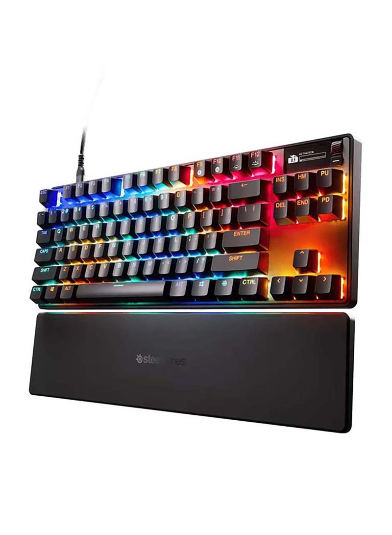 SteelSeries Apex Pro TKL Gen 3 Mechanical Gaming Keyboard, OmniPoint 3.0 Adjustable HyperMagnetic Switches, Double Shot PBT Keycaps, US English Layout, Wired Connectivity, Black | 64740 - Image 1