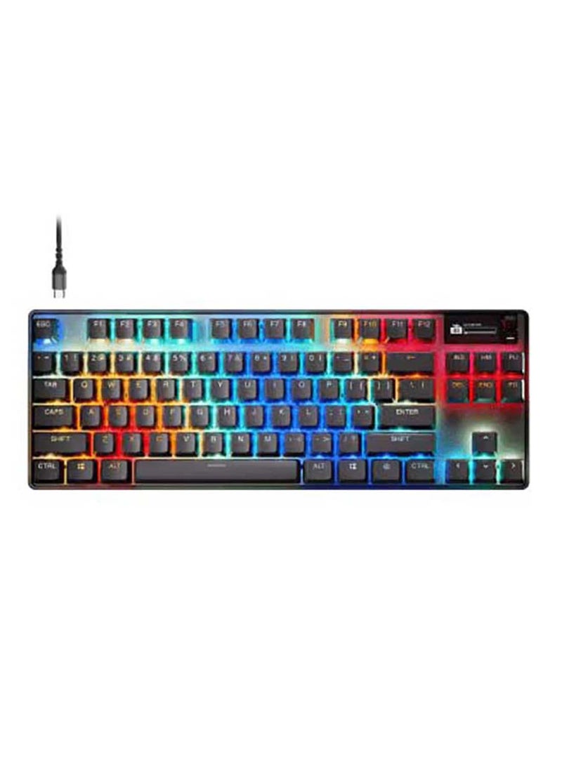SteelSeries Apex Pro TKL Gen 3 Mechanical Gaming Keyboard, OmniPoint 3.0 Adjustable HyperMagnetic Switches, Double Shot PBT Keycaps, US English Layout, Wired Connectivity, Black | 64740 - Image 2