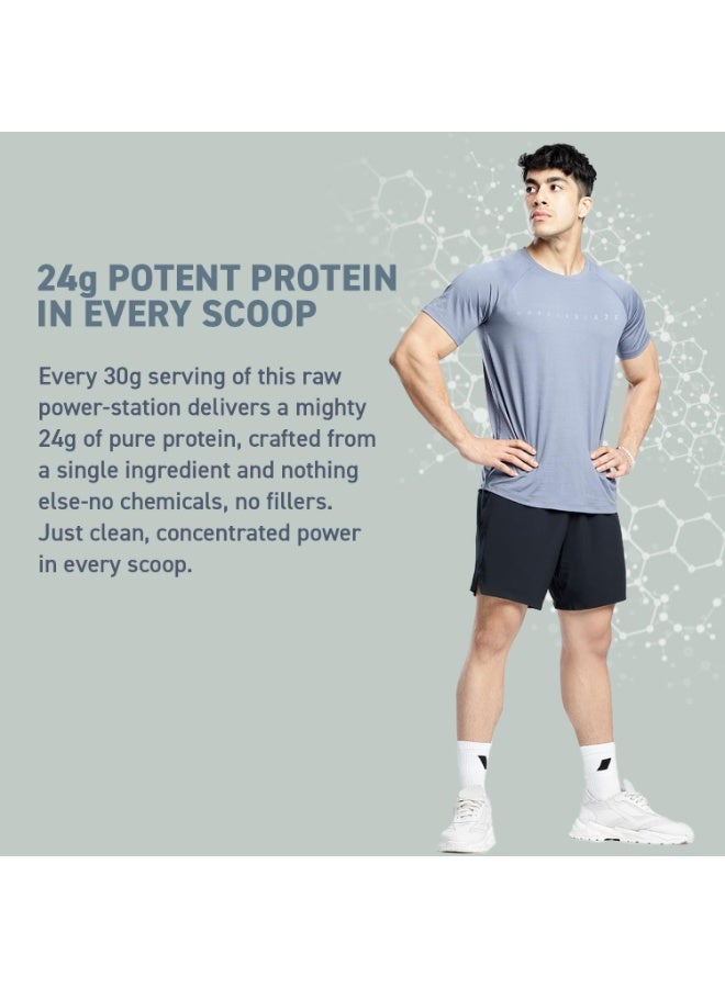 مسل بلايز MuscleBlaze - بروتين مصل اللبن الخام المركز (Raw Whey Protein Concentrate) بنقاء 100%، غير مُنكَّه (1 كجم / 2.2 رطل) + كرياتين مونوهيدرات ميكروني (CreAMP)، غير مُنكَّه (32 حصة، 100 جم) | عبوة مشتركة - Image 3