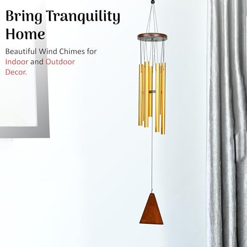 HindCraft Decorative Wind Chimes for Home | Handmade Metal Wind Chimes for Balcony, Garden, Patio & Outdoor Decor | Feng Shui Chimes for Positive Energy, Good Luck & Prosperity | Musical Hanging Bells - Image 5