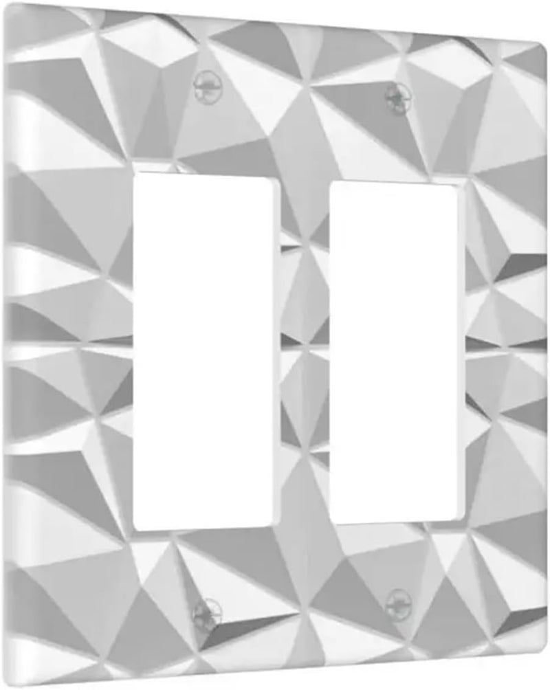 Light Switch Cover 2pcs Patterned Double Rocker Switch Panel Set, Wall Socket Cover, Suitable For Living Room And Kitchen Decoration(Orange,4.9x5in(12.5x12.6cm)) - Image 3