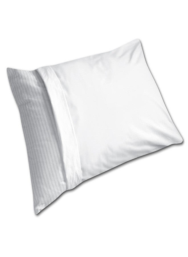 Bed Maker's Levinsohn Easy Care Pillow Protector Soft with Zipper Closure White, Standard, (6 Pack) - Image 2