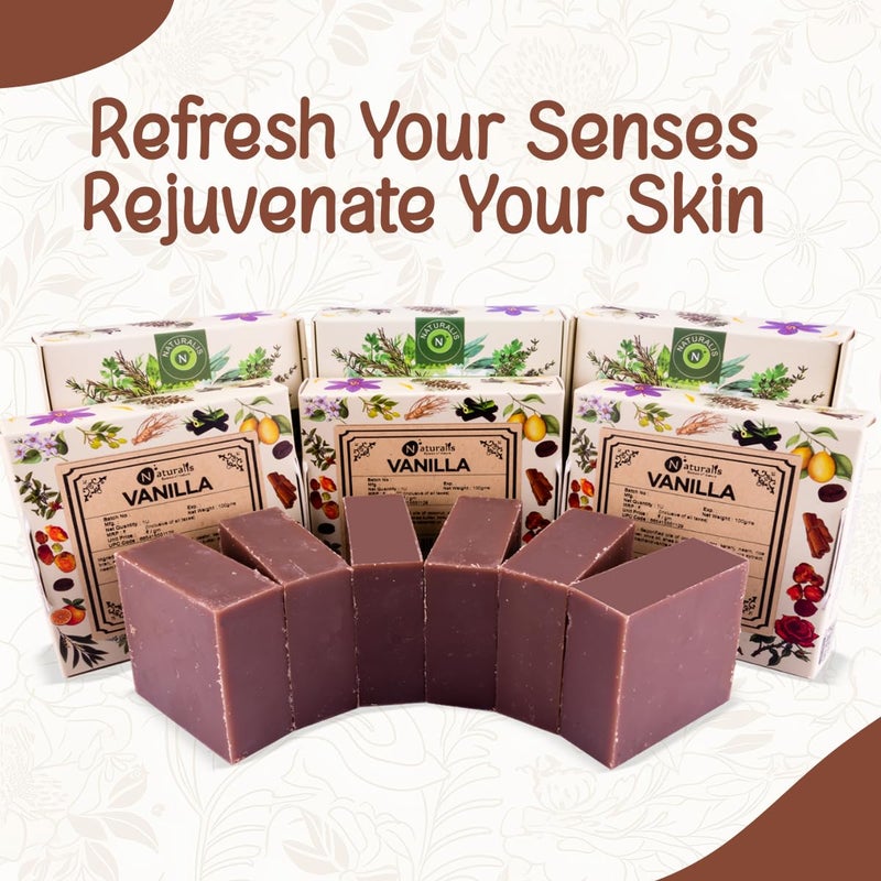 Naturalis Hand made Solid Premium Vanilla soap Luxury Vanilla soap bar Cold process natural organic soap 100 grams - Image 3