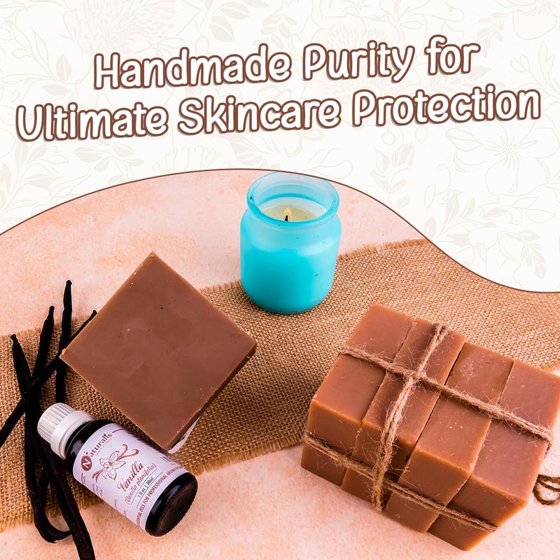 Naturalis Hand made Solid Premium Vanilla soap Luxury Vanilla soap bar Cold process natural organic soap 100 grams - Image 5
