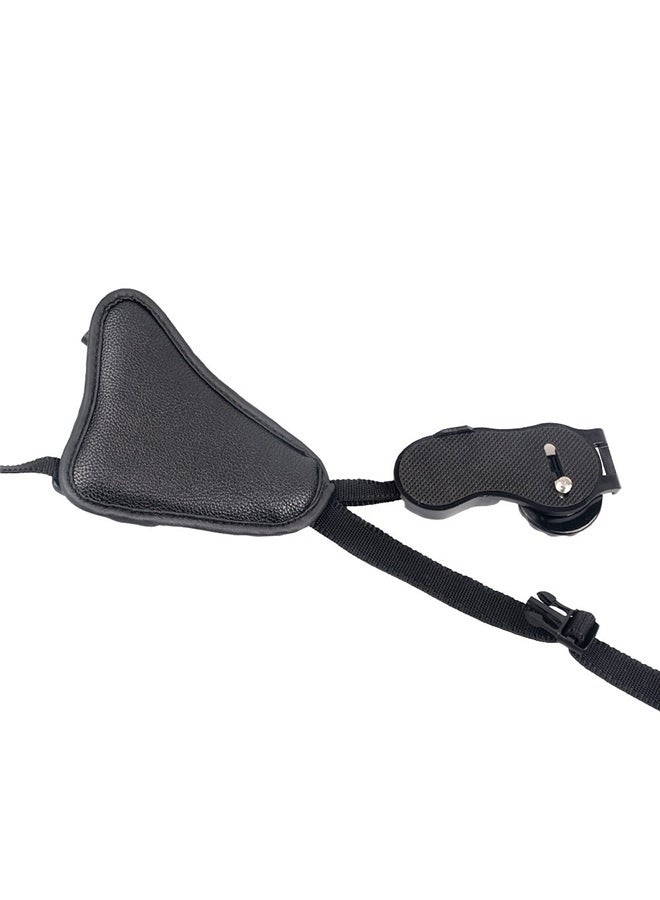 Professional Hand Grip Triangle Wrist Strap Compatible For Camera - Black Black，Padded Wrist and Grip Strap for DSLR Cameras (for Large Hands) - Prevents droppage and stabilizes Video - Image 3