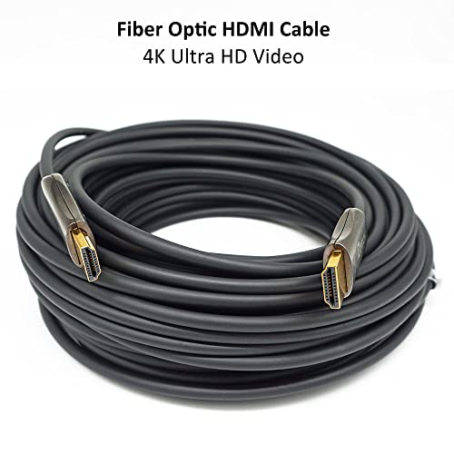 DTech Ultra Slim 200 Feet Fiber Optic HDMI 2.0 Cable 4K 60Hz 18Gbps for in-Wall Installation 200ft Projector Laptop Computer Monitor TV (61 Meters) - Image 2