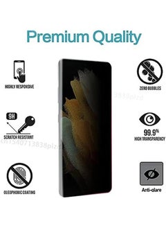 Generic Premium Ceramic Screen Protector for Samsung Galaxy S22 Ultra – Full Coverage, Anti-Shock, Explosion-Proof, Scratch-Resistant, Clear Black  - Image 2