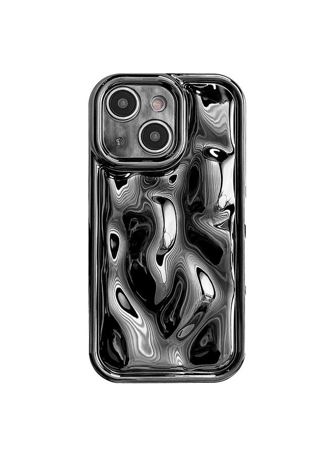 اس-توب جراب لهاتف iPhone 14 مصنوع من مادة TPU بتصميم نيزكي مطلي بالكهرباء - Image 1