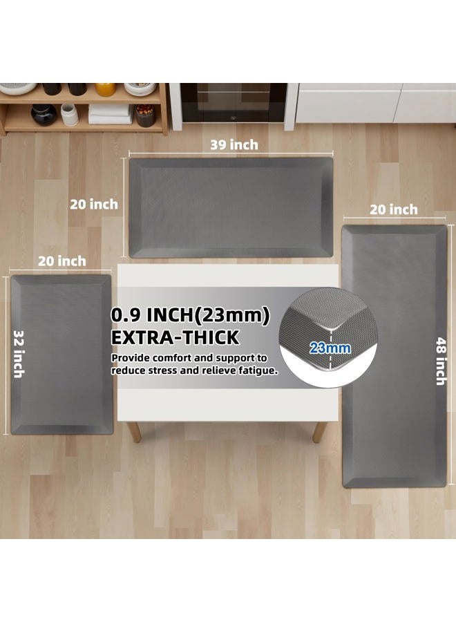 Tyrot 9/10 Inch Grey Anti Fatigue Mats, 20x39 - Image 2