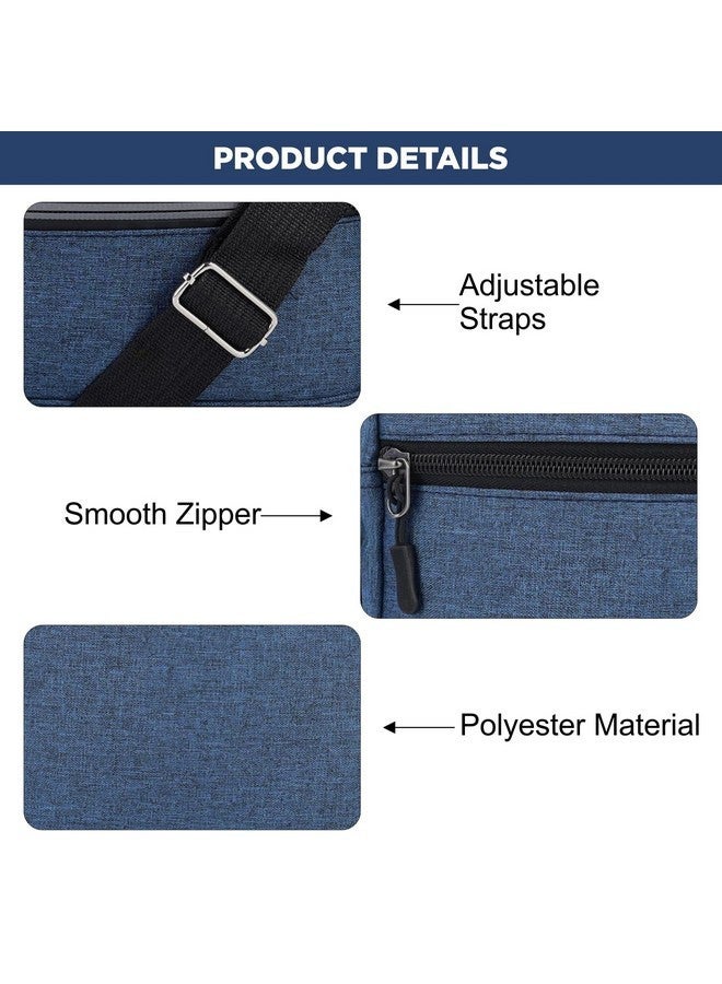 NFI essentials Small Unisex Sling Bag Cross Body Bag for Travelling, Business Messenger Bag Travelling Bag one Side shoulder Bag (Blue) - Image 5