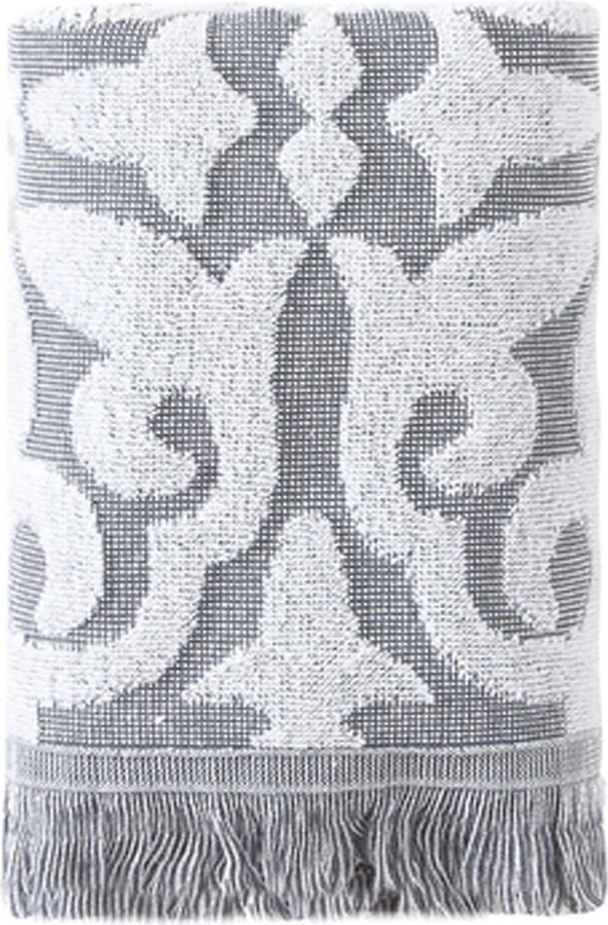 Efabrika Lesly Cotton 3 Piece 40X75 Hand Face Towel Set - Gray