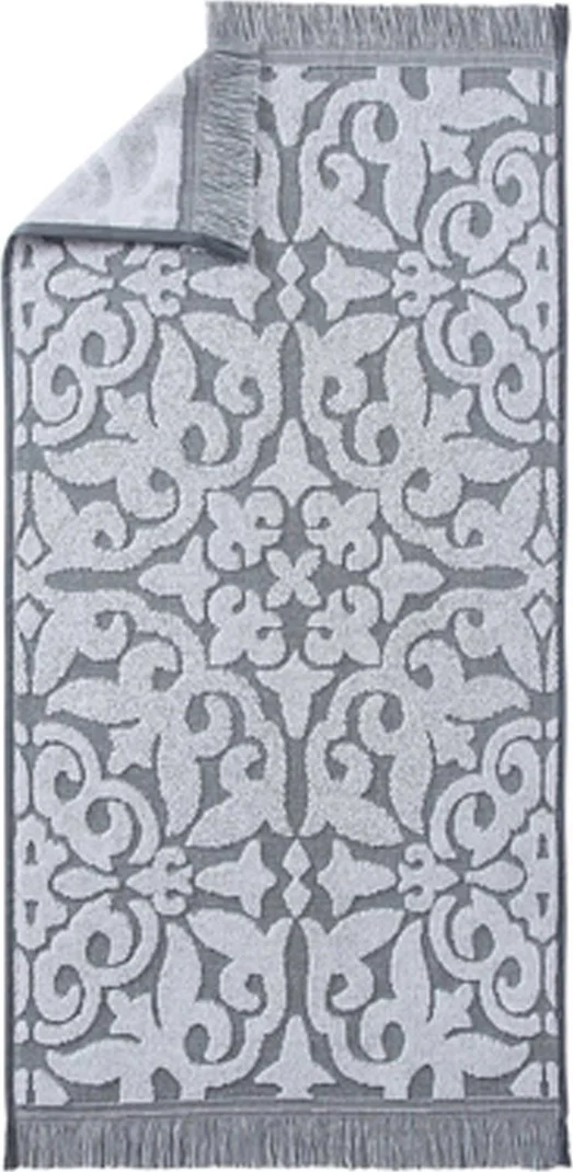 Efabrika Lesly Cotton 3 Piece 40X75 Hand Face Towel Set - Gray