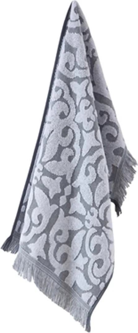 Efabrika Lesly Cotton 3 Piece 40X75 Hand Face Towel Set - Gray