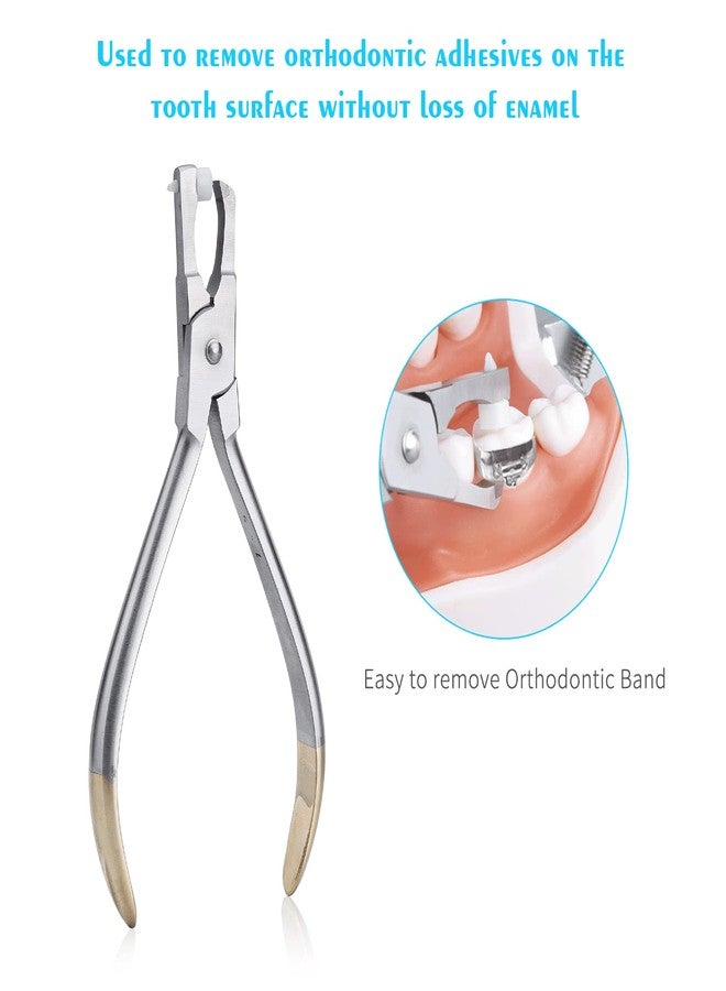 ANNWAH Orthodontic Band Remover Pliers - Orthodontic Band Cement Remover Forceps Molar Band Removal Pliers Easy to Use and Portable - Image 2