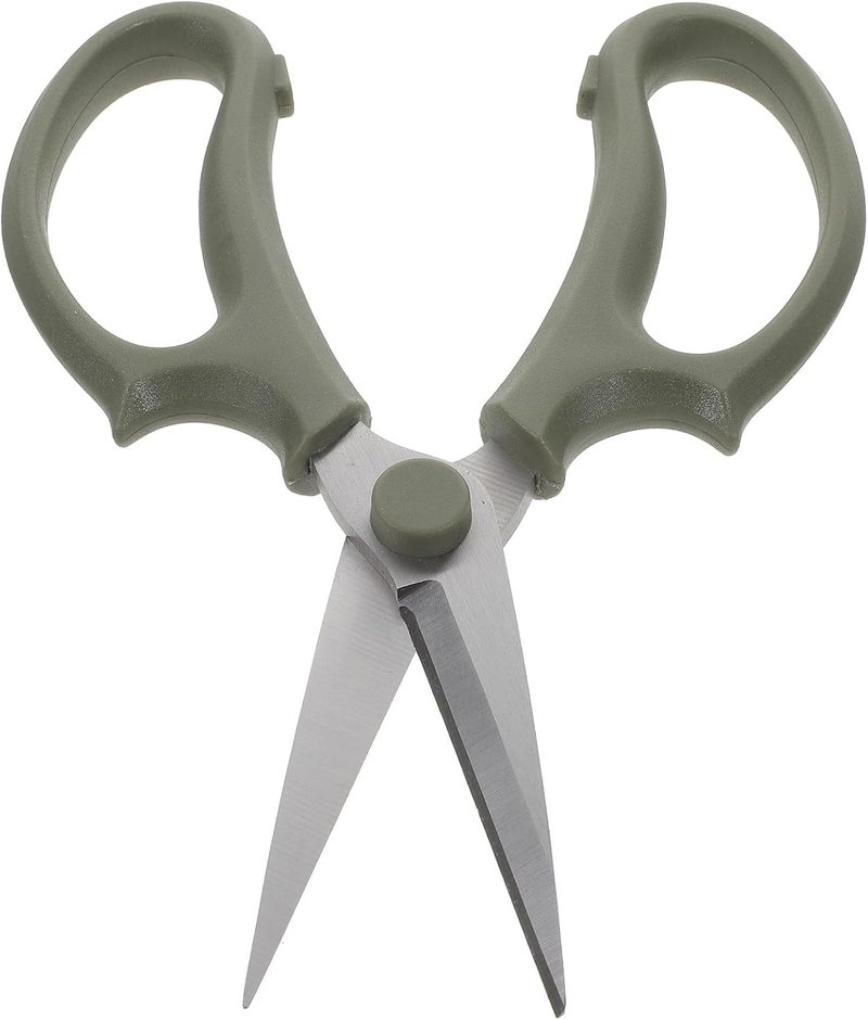 HANABASS Stainless Steel Flower Shear and Garden Scissors for Floral Arrangements, Pointed Head Pruning Tool with Thickened Blade, Gray-green Handle for Branch and Leaf Trimming - Image 1
