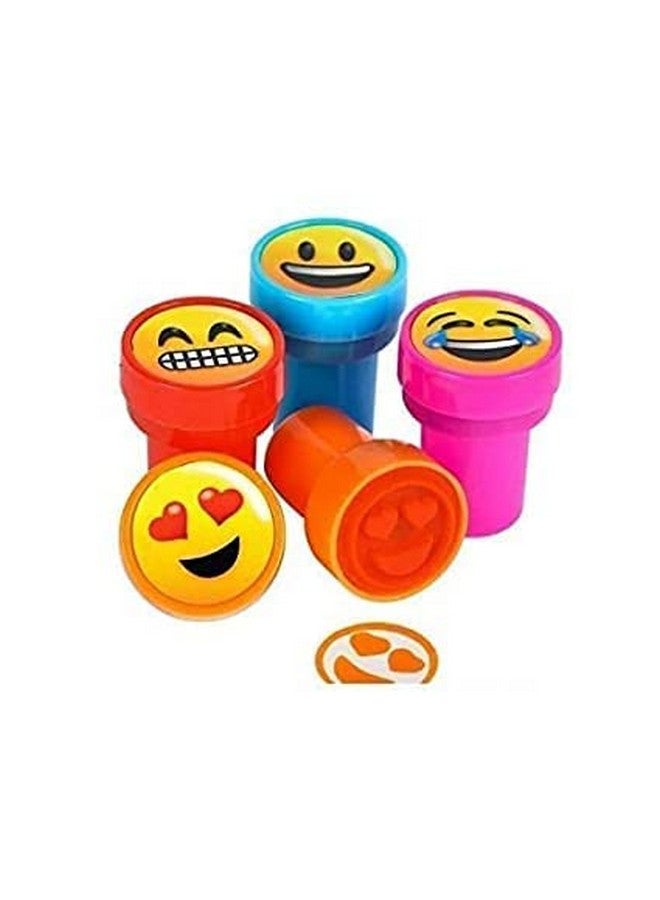 ALL WE NEED Emoji Stamps for Kids - Emoji Stamp, Educational Toys Art and Craft School Supplies, Coloring  Stamping Set for Girls  Boys 3 Years +, Multicolor Learning Toys (Pack of 10 Pcs) - Image 4