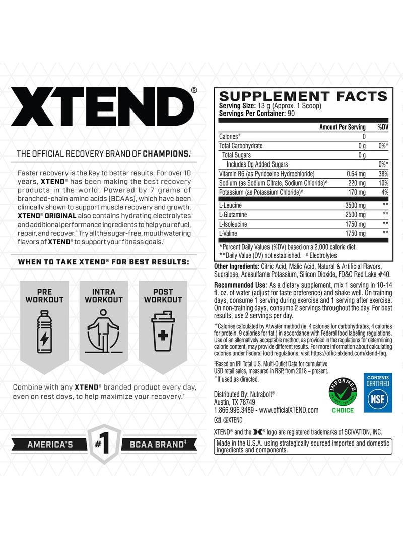 اسكتيند سيفيشن إكستند BCAA 90 حصة - فراولة كيوي  - Image 2