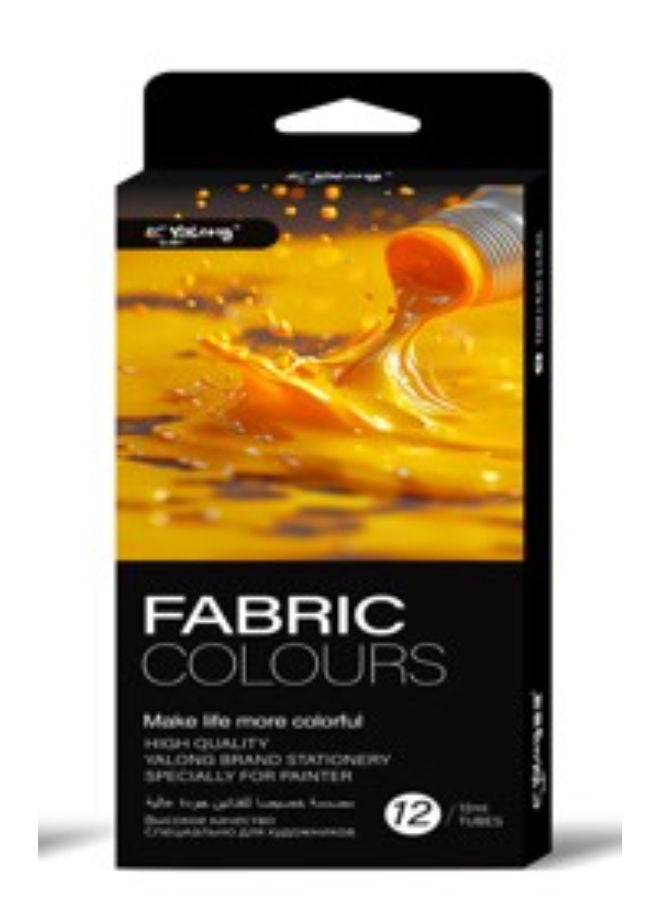 Fabric/Textile Colors | 12 Colors | 12Ml