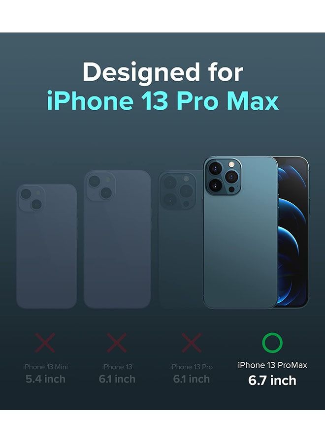 غطاء فروست صلب مغناطيسي شفاف لهاتف iPhone 13 Pro Max مع MagSafe Matte - Image 3