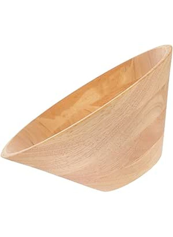 Wooden Salad Bowl Large Capacity 14x5 8cm Natural Wood Fruit Serving Bowl Lightweight - Image 1