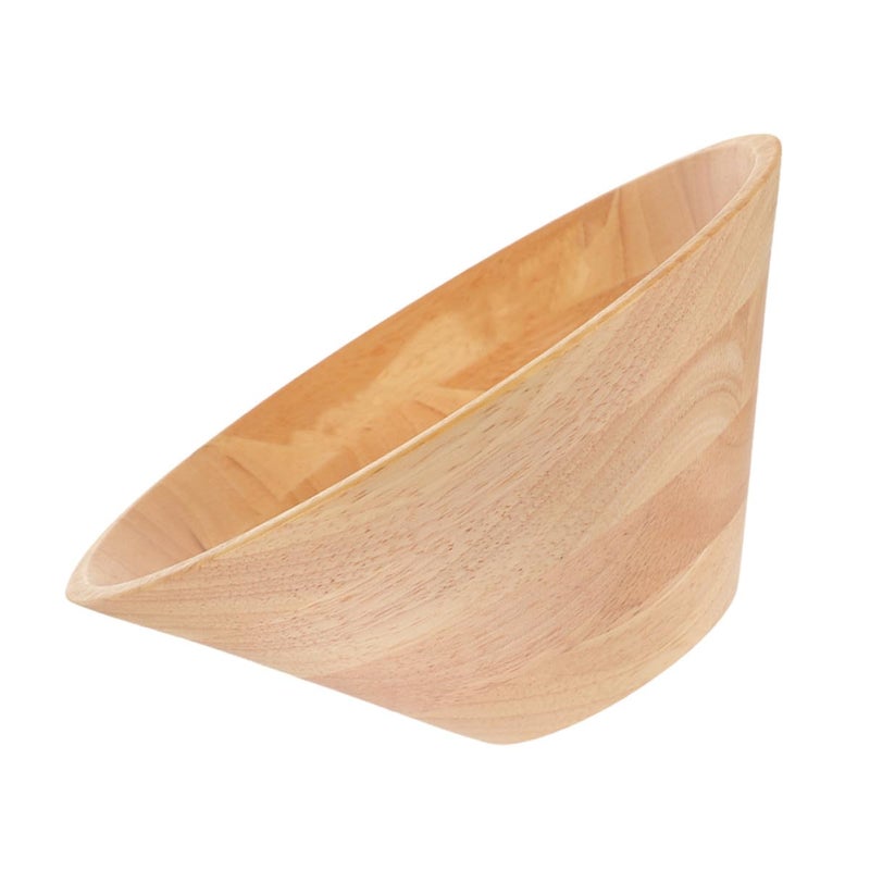 Wooden Salad Bowl Large Capacity 14x5 8cm Natural Wood Fruit Serving Bowl Lightweight - Image 2