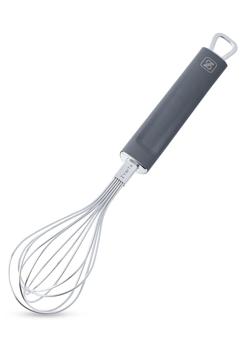 ZYMTA Stainless Steel Kitchen Balloon Wire Egg Whisk, Heavy Duty Egg Beater, Manual Mixing Tool, for Stirring, Blending Sauce  - Image 2