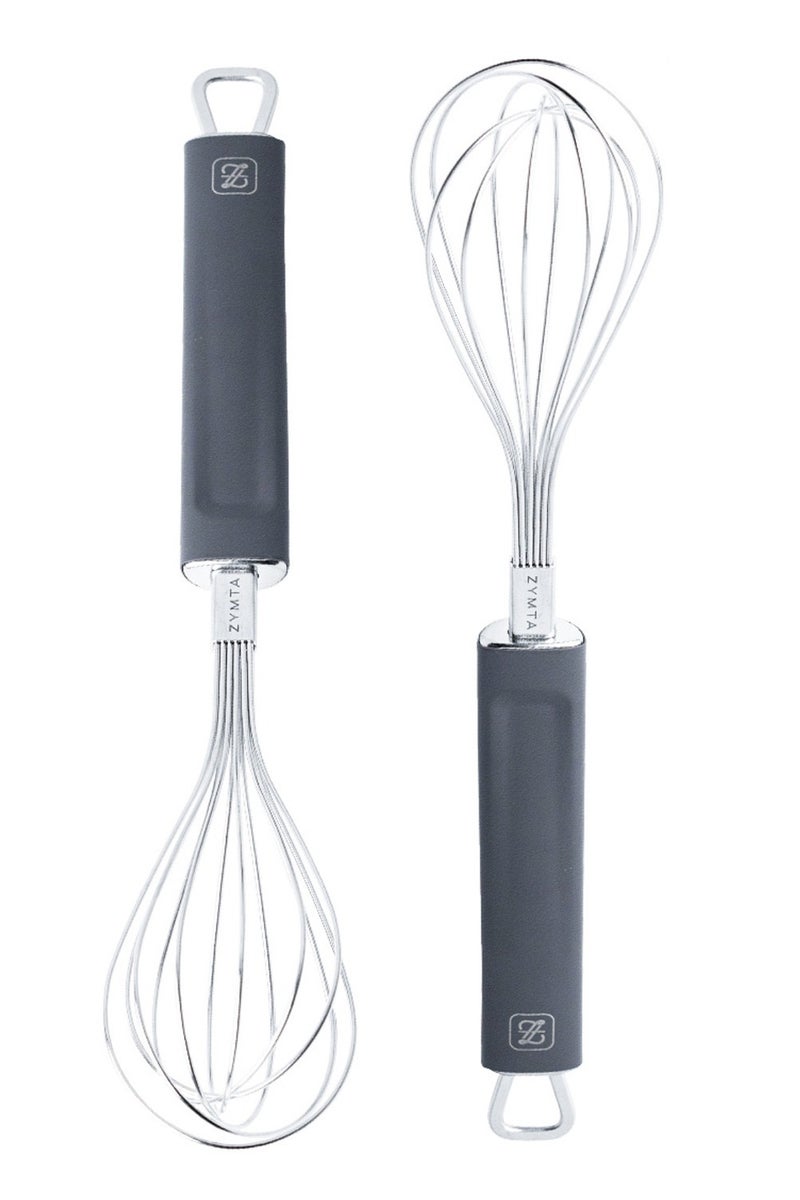 ZYMTA Stainless Steel Balloon Whisk | Heavy Duty Kitchen Egg Beater | Manual Mixing Tool for Stirring, Blending Sauce, Baking | Durable Wire Whisk for Home Cooking - Image 2