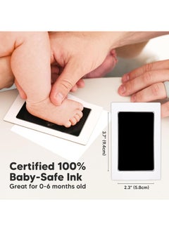 KeaBabies Inkless Baby Handprint and Footprint Kit for Newborn - Baby Footprint Kit, Newborn Keepsake Nursery Picture Frame, Dog Paw Print Maker, Personalized Gifts for New Mom, Mother's Day  - Image 4