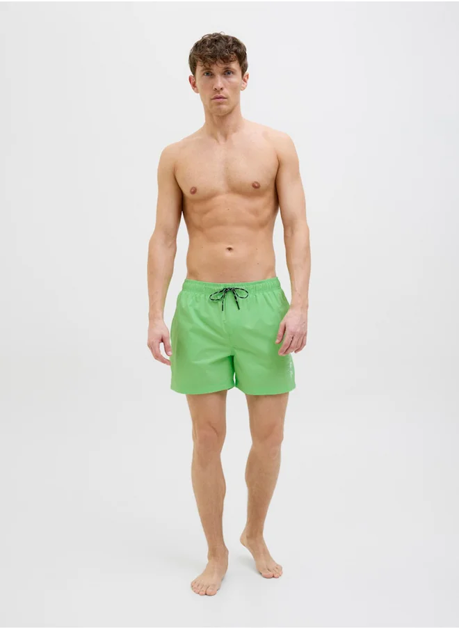 جاك اند جونز Mid Rise Regular Fit Swim Shorts
