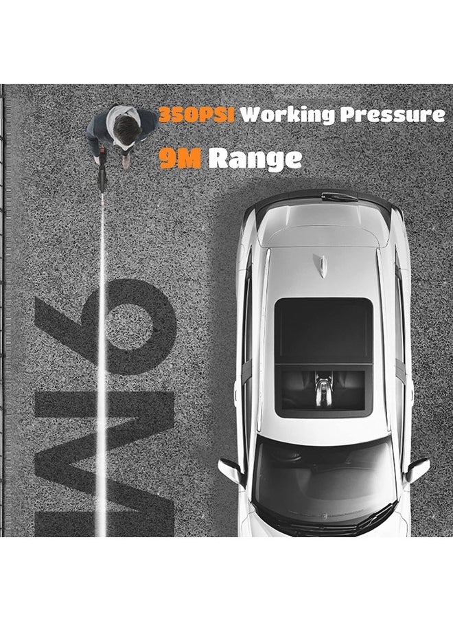 Arabest 48v Portable Car Wash Electric High Pressure Cleaner with Rechargeable Battery Foam Bottle Nozzle Hose for Car Wash Watering Flowers Cleaning Floor  - Image 5