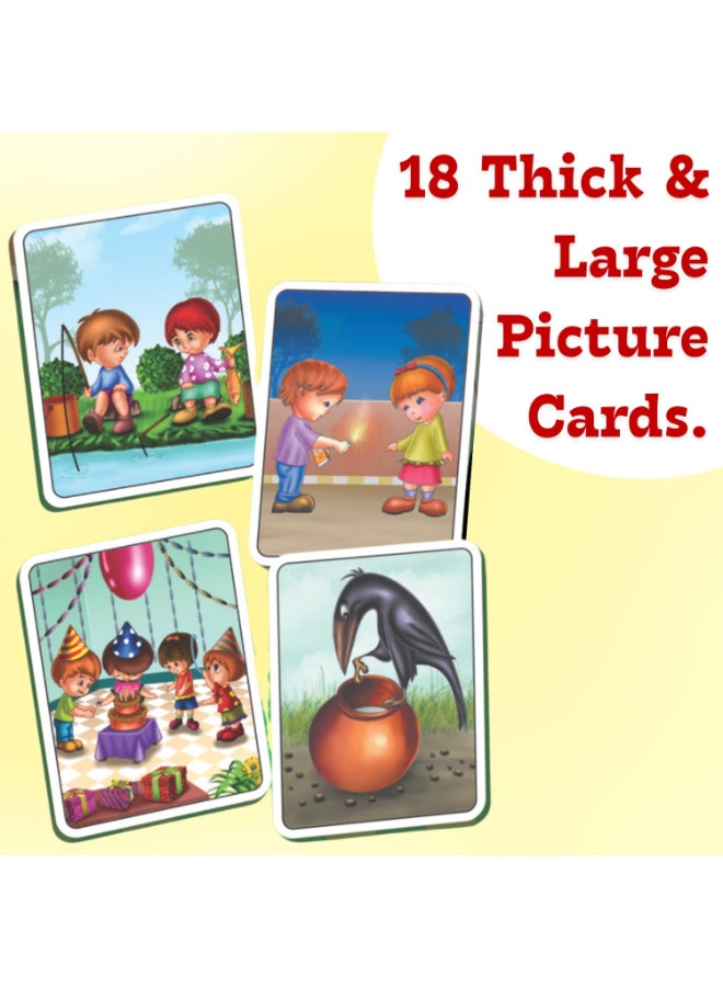 Creative's Smart What Will Happen Next? Educational Picture Card Game - 18 Thick Large Cards to Build Communication, Observation & Predictive Thinking Skills - Early Learning Ideal for Ages 3 & Up - Image 3