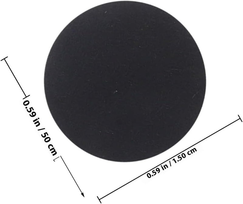 500pcs Black Adhesive Felt Circles Stickers for DIY Crafts Handmade Clothing Decorations Festival Ornament Supplies - Image 2