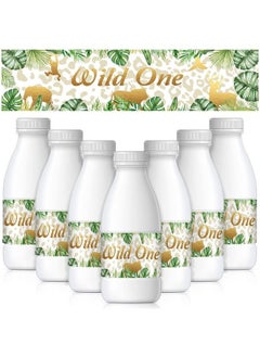 48 Pieces Wild One Water Bottle Sticker Greenery Jungle Animals Favor Stickers Jungle Themed Water Bottle Labels For Wild One Themed Birthday Party Decorations (8.27 X 1.97 Inch) - pzsku/ZD8BBFCD2583FE679ACD1Z/45/_/1688537206/44195a9c-ae7b-4131-9277-ce76f383b8f0